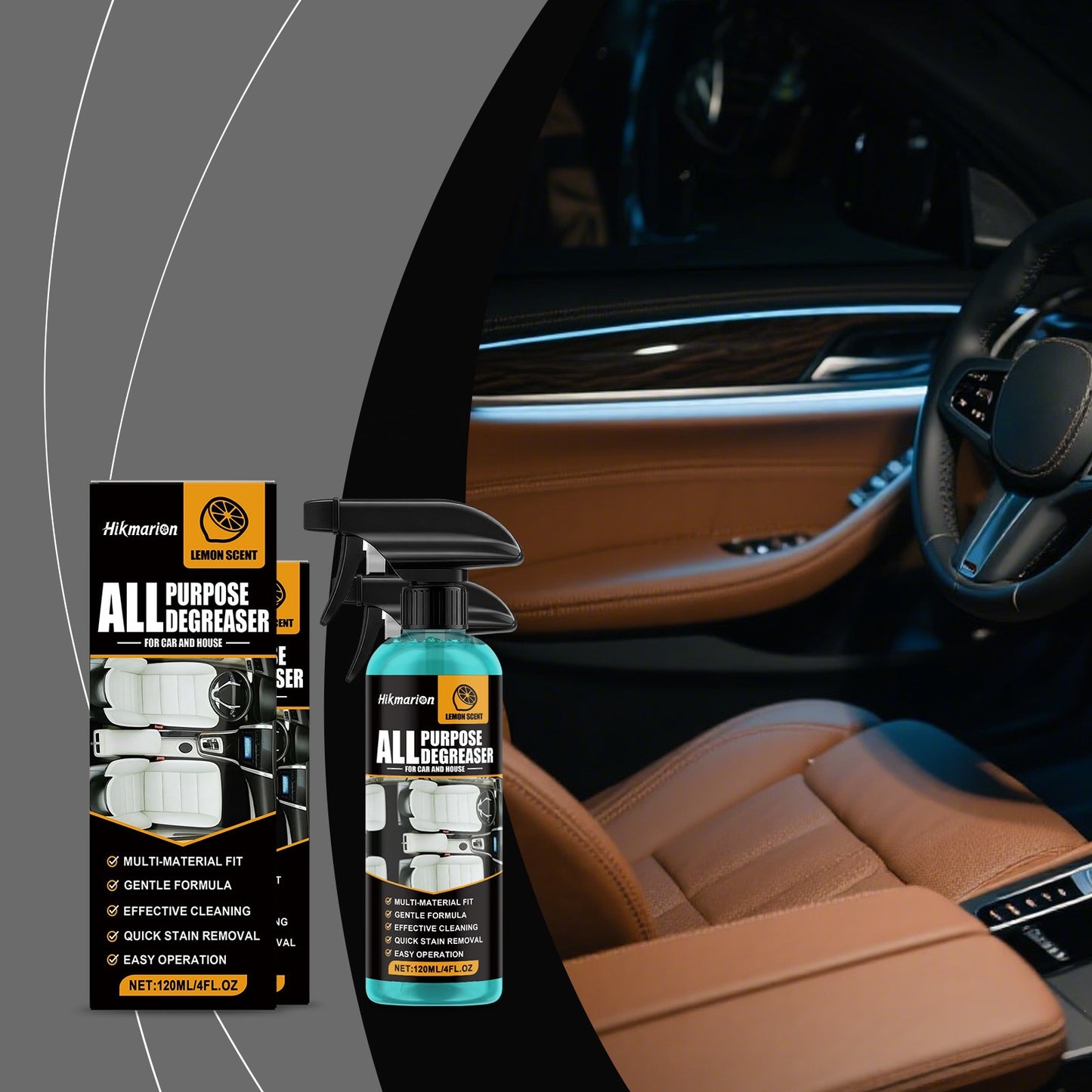Hikmarion All Purpose Degreaser, Lemon Scent