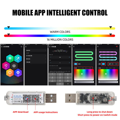 Led Strip RGB, With Contol And Mobile App