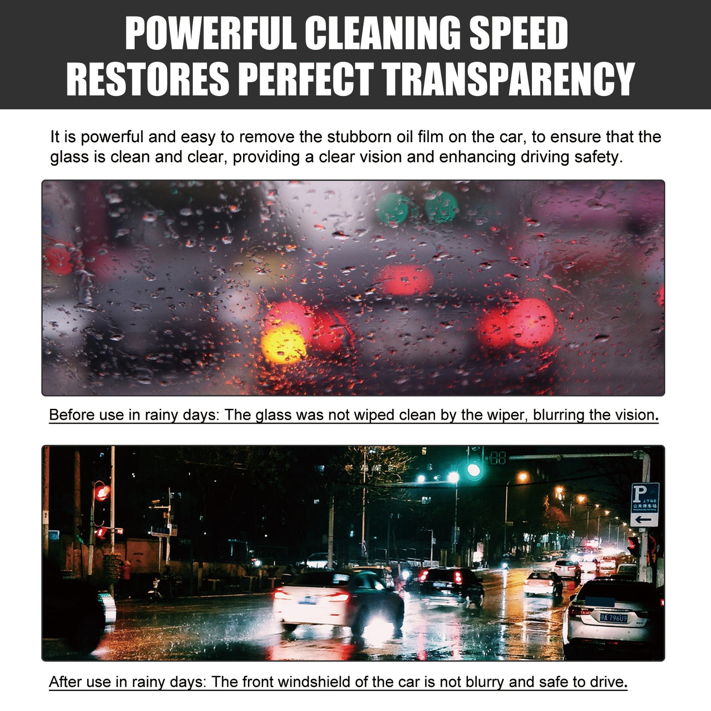 Car Windshield Cleaner With Drainage