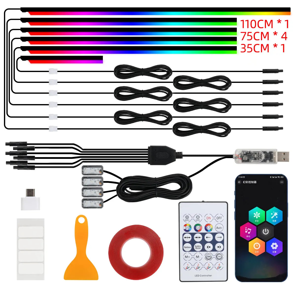 Led Strip RGB, With Contol And Mobile App