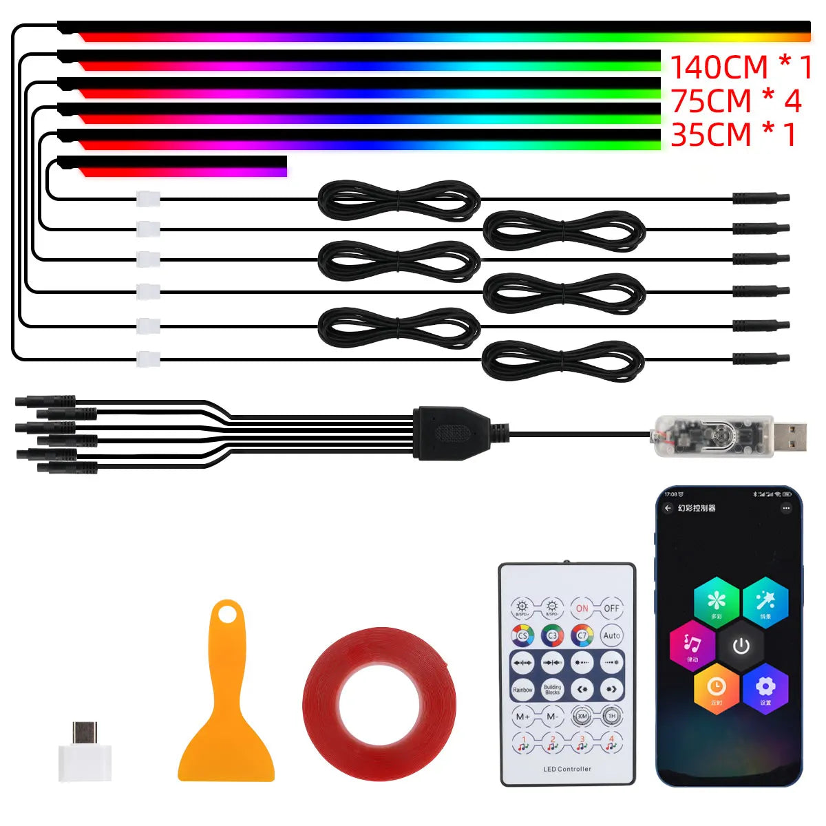 Led Strip RGB, With Contol And Mobile App