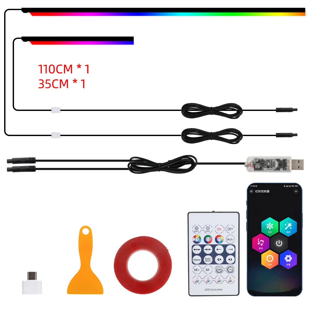Led Strip RGB, With Contol And Mobile App